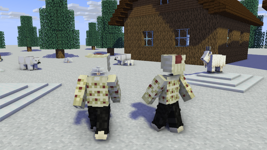 Sweater Weather! (White & Red) Minecraft Skin - OUTFIT ONLY!