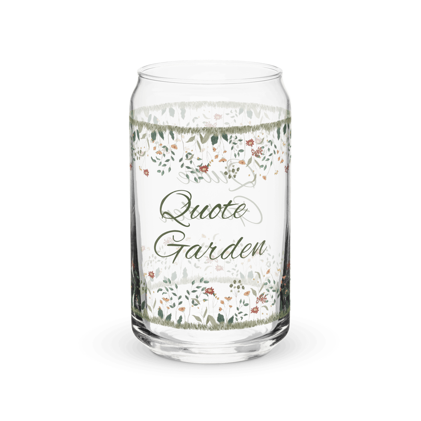 Quote Garden #01 - Can-shaped glass