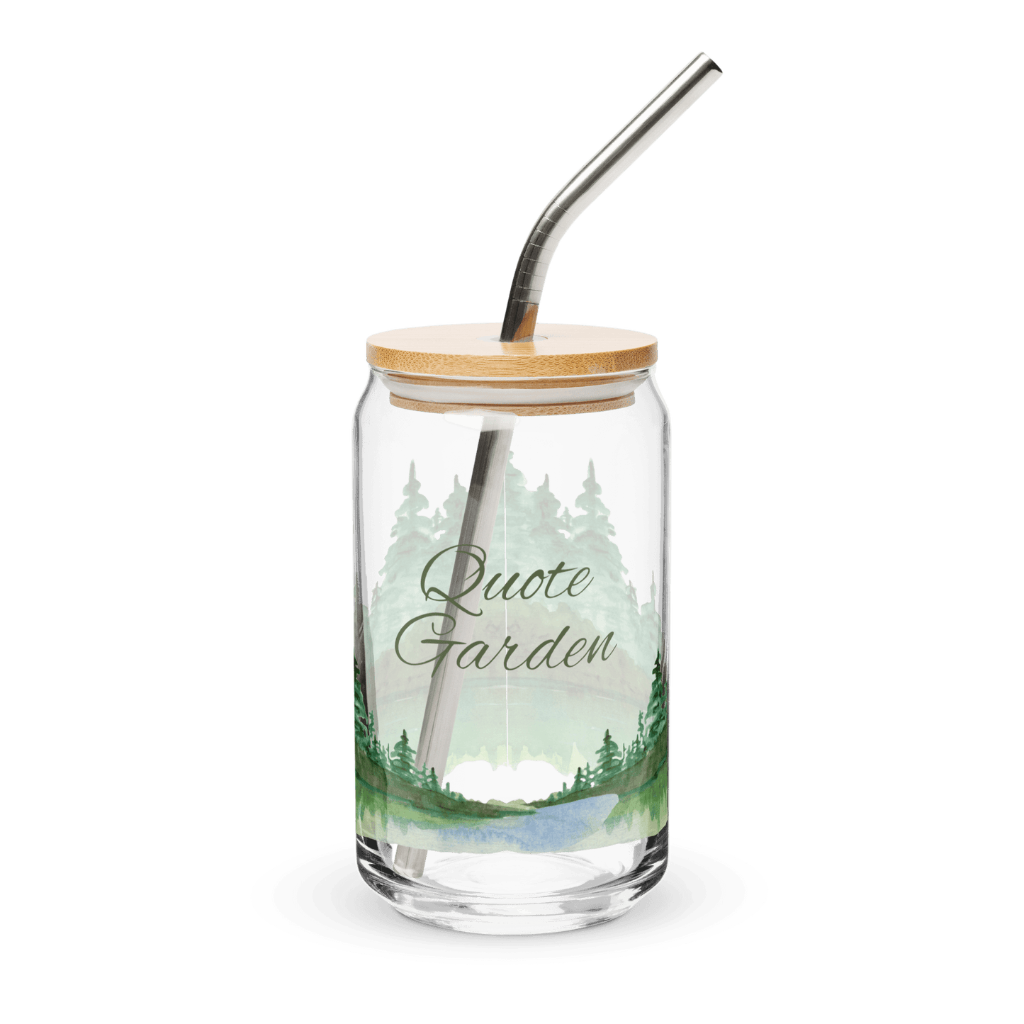 Quote Garden #03 - Can-shaped glass